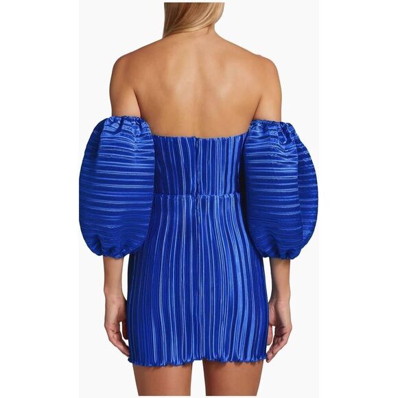 L'ldée's Sirene off-the-shoulder Minidress SZ AU12 US8 - Picture 4 of 8